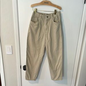 H&M Tan Flare Wide Leg Jeans High-Waisted